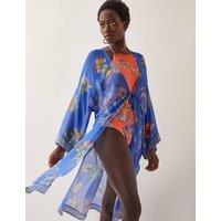 Floral Kaftan Beach Dress