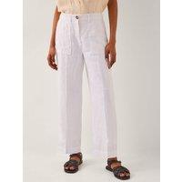 Pure Linen Straight Leg Trousers