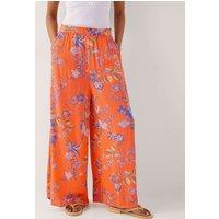 Floral Wide Leg Trousers