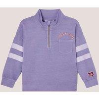 Pure Cotton Half Zip Sweatshirt (3-13 Yrs)