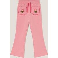 Pure Cotton Embroidered Joggers (3-13 Yrs)