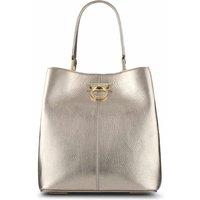 Jones Bootmaker Leather Shoulder Bag Metallic
