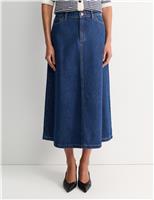 Denim Midi Skirt