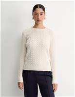 Pure Merino Wool Cable Knit Jumper