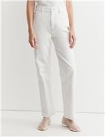 High Waisted Straight Leg Jeans