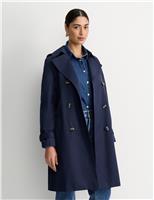 Cotton Rich Belted Short Trench Coat