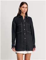 Pure Linen Oversized Shirt