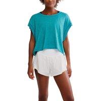 FP Movement My Time Cotton Rich Open Back T-Shirt Teal Green