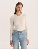 Cotton Modal Blend Textured Top