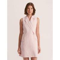 Cotton Blend Mini Tailored Dress
