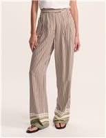 Striped Wide Leg Trousers