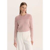 Wool Rich Striped Jumper with Cashmere
