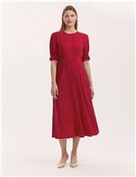 Polka Dot Midi Tea Dress
