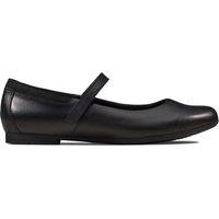 Clarks Kids' Leather Riptape School Shoes (3 Large - 5 Large) Black