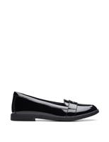 Clarks Kids' Patent Leather School Shoes (3 Large - 8 Large) Black