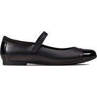 Clarks Kids' Leather School Shoes (3 Large - 8 Large) Black