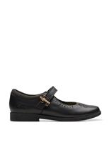 Clarks Kids' Leather Mary Jane School Shoes (8 Small - 2 Large) Black