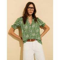 Floral Notch Neck Blouse