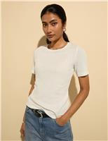 Pure Cotton Ribbed T-Shirt