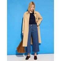 BAUKJEN High Waisted Wide Leg Cropped Jeans Light Indigo