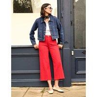 High Waisted Wide Leg Cropped Jeans