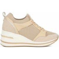 Wide Fit Metallic Detail Wedge Trainers