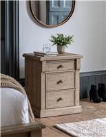 Vancouver 3 Drawer Bedside Table