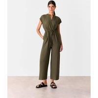 Drawstring Sleeveless Jumpsuit