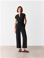 Drawstring Sleeveless Jumpsuit