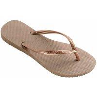 HAVAIANAS Slim Metallic Flip Flops Gold