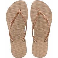 HAVAIANAS Slim Metallic Flip Flops Gold