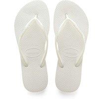 HAVAIANAS Slim Metallic Flip Flops White