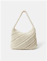 Pure Cotton Macrame Shoulder Bag