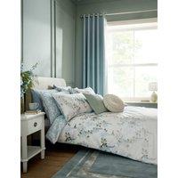 Laura Ashley Pure Cotton Mirabelle Reversible Bedding Set Blue Mix