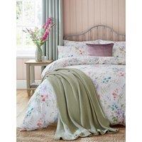 Laura Ashley Pure Cotton Audlen Flowers Bedding Set White Mix