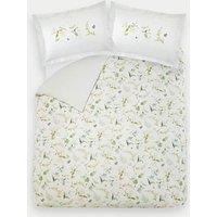 Sophie Allport Pure Cotton Wild Floral Bedding Set White Mix