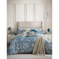 Laura Ashley Floral Marlbrook Reversible Bedding Set Blue Mix
