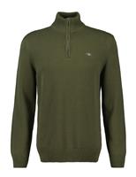 Pure Cotton Embroidered Half Zip Jumper