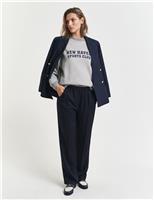 Elasticated Waist Wide Leg Trousers