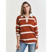 Cotton With Merino Wool Striped Rugby Jumper