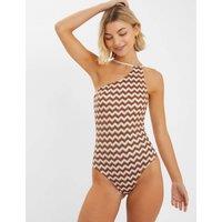 Crochet One Shoulder Swimsuit