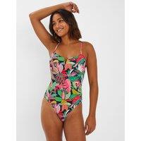 Tropical Padded V-Neck Swimsuit