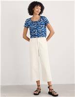 Cotton Blend Floral T-Shirt