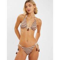 Woven Tie Side Bikini Bottoms