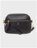 HOBBS Leather Cross Body Bag Black