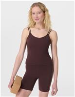 Sweaty Betty Ultimate Studio Scoop Neck Strappy Vest Top Black