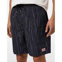 Pocketed Printed Longer Length Swim Shorts