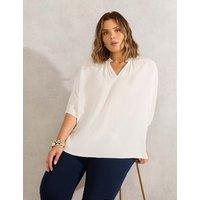 Notch Neck Blouse