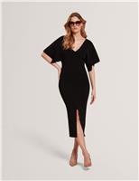 V-Neck Midi Jumper Dress