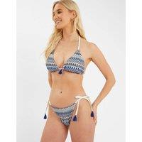 Woven Tie Side Bikini Bottoms